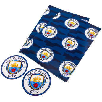 Manchester City papier podarunkowy Text Gift Wrap