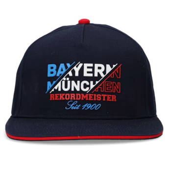 Bayern Monachium czapka flat baseballówka Rekordmeister navy