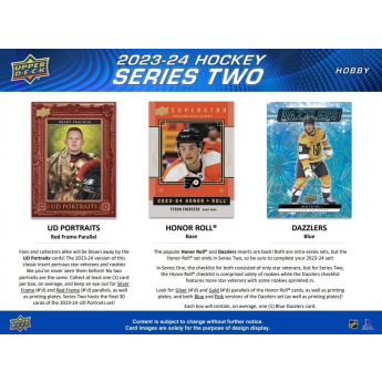 NHL pudełka karty hokejowe NHL 2023-24 Upper Deck Series 2 Blaster Box