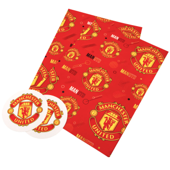 Manchester United papier podarunkowy Text Gift Wrap