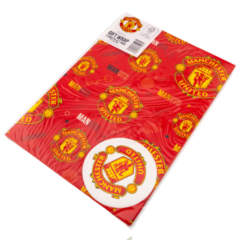 Manchester United papier podarunkowy Text Gift Wrap