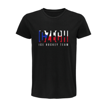 Reprezentacje hokejowe koszulka męska Czech Republic Flag black