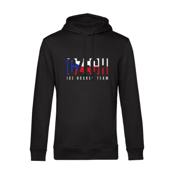 Reprezentacje hokejowe męska bluza z kapturem Czech Republic Flag black