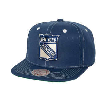 New York Rangers czapka flat baseballówka Contrast Natural Snapback Vintage