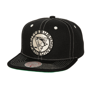 Pittsburgh Penguins czapka flat baseballówka Contrast Natural Snapback Vintage