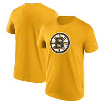 Boston Bruins koszulka męska Primary Logo Graphic T-Shirt Yellow Gold
