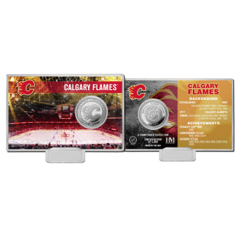 Calgary Flames Monety kolekcjonerskie History Silver Coin Card Limited Edition od 5000