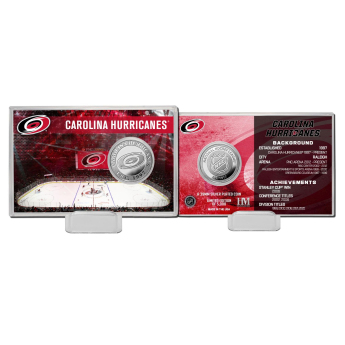 Carolina Hurricanes Monety kolekcjonerskie History Silver Coin Card Limited Edition od 5000