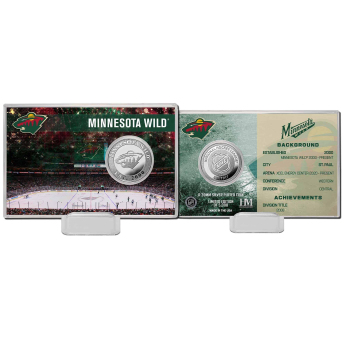 Minnesota Wild Monety kolekcjonerskie History Silver Coin Card Limited Edition od 5000