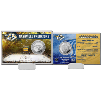 Nashville Predators Monety kolekcjonerskie History Silver Coin Card Limited Edition od 5000