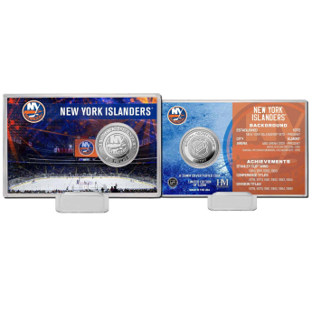New York Islanders Monety kolekcjonerskie History Silver Coin Card Limited Edition od 5000