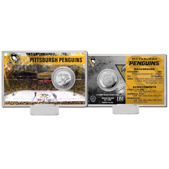 Pittsburgh Penguins Monety kolekcjonerskie History Silver Coin Card Limited Edition od 5000