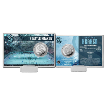 Seattle Kraken Monety kolekcjonerskie History Silver Coin Card Limited Edition od 5000