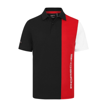 Porsche Motorsport męska koszulka polo Stripe black/red/white F1 Team 2024
