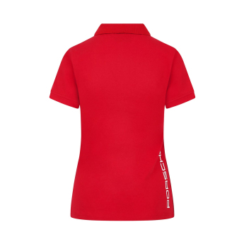 Porsche Motorsport damska koszulka polo small logo red F1 Team 2024
