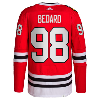Chicago Blackhawks hokejowa koszulka meczowa Connor Bedard #98 Adidas Authentic Primegreen Player Pro Red