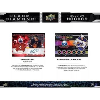 NHL pudełka karty hokejowe NHL 2023-24 Upper Deck Black Diamond Hockey Hobby Box