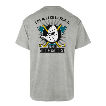 Anaheim Ducks koszulka męska Inaugural Season Backer 47 ECHO Tee grey