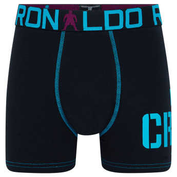 Cristiano Ronaldo bokserki chłopięce 2pack CR7 black-siluet