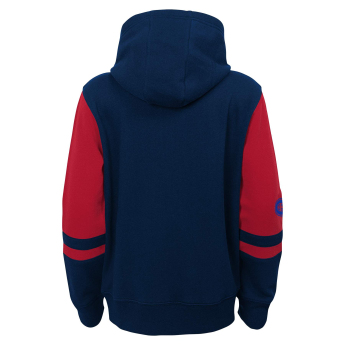 Montreal Canadiens dziecięca bluza z kapturem faceoff colorblocked fleece full-zip