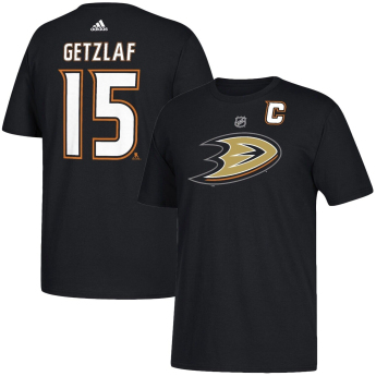 Anaheim Ducks koszulka męska logo black Ryan Getzlaf