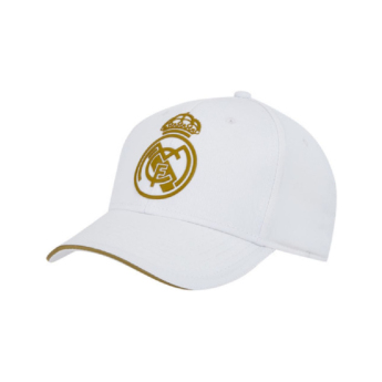 Real Madryt czapka baseballówka No19 gold - white