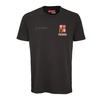 Reprezentacje hokejowe koszulka męska Czech Republic CCM Core logo Česko Black