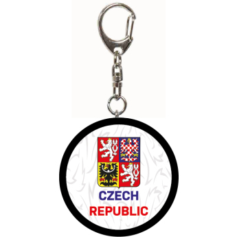 Reprezentacje hokejowe brelok do kluczy Czech Republic minipuk logo white
