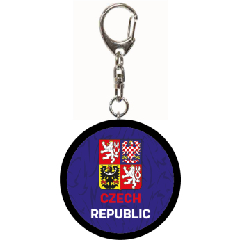 Reprezentacje hokejowe brelok do kluczy Czech Republic minipuk logo blue
