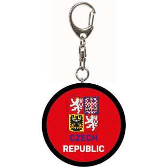 Reprezentacje hokejowe brelok do kluczy Czech Republic minipuk logo red