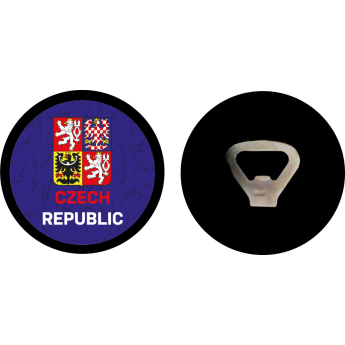 Reprezentacje hokejowe otwieracz Czech republic puck logo blue