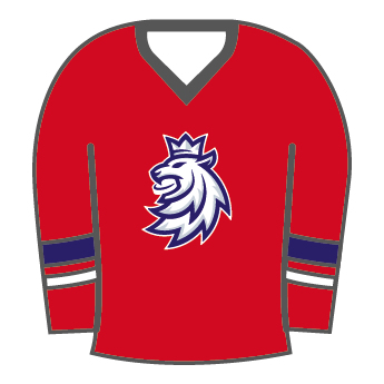 Reprezentacje hokejowe pineska Czech Republic Red lion jersey
