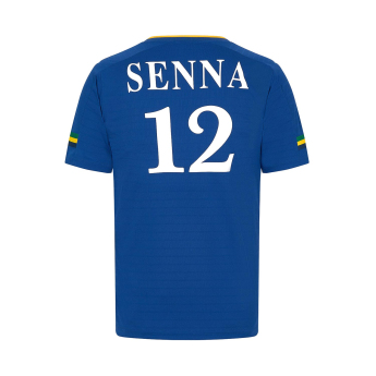 Ayrton Senna koszulka męska Stripe Sports blue 2024