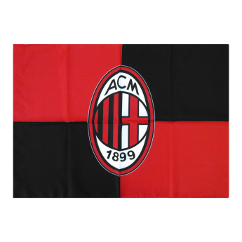 AC Milan flaga Red Black Checkered Pattern