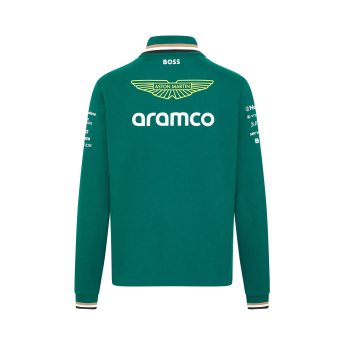 Aston Martin bluza męska 1/4 Zip green F1 Team 2024