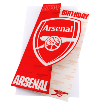 Arsenal życzenia Crest Birthday Card