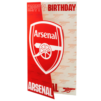 Arsenal życzenia Crest Birthday Card