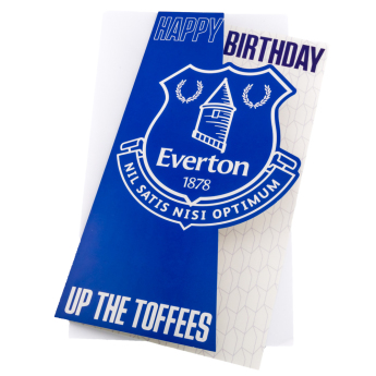 FC Everton życzenia Crest Birthday Card