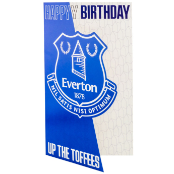 FC Everton życzenia Crest Birthday Card