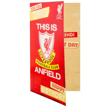 Liverpool życzenia Dad Birthday Card