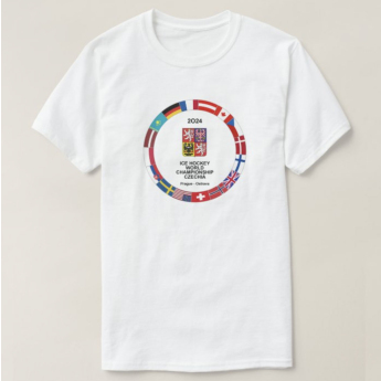 Reprezentacje hokejowe koszulka dziecięca Ice Hockey World Championship Czechia MS 2024 White