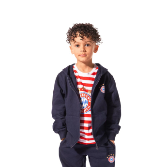 Bayern Monachium dziecięca bluza z kapturem Hooded Zip navy