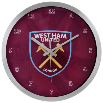 West Ham United zegar ścienny Geo Metal Wall Clock