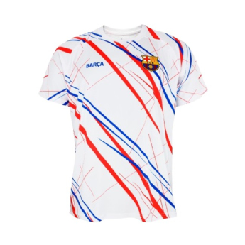 Barcelona piłkarska koszulka meczowa Lined white