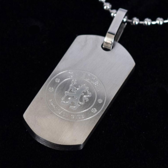 Chelsea naszyjnik z zawieszką Matt Finish Dog Tag & Chain