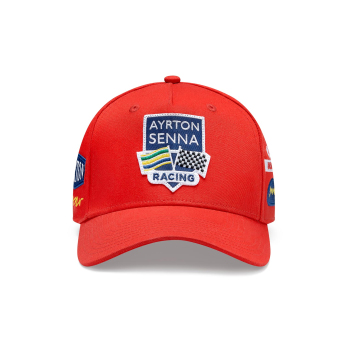 Ayrton Senna czapka baseballówka Legacy Patchwork red 2024