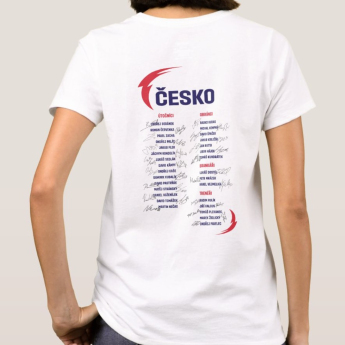 Reprezentacje hokejowe koszulka damska Ice Hockey World Championship Czechia MS 2024 White