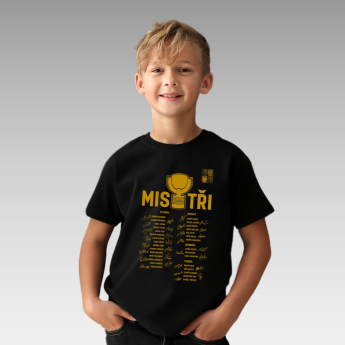 Reprezentacje hokejowe koszulka dziecięca MISTŘI Ice Hockey World Championship Czechia MS 2024 GOLD EDITION Black