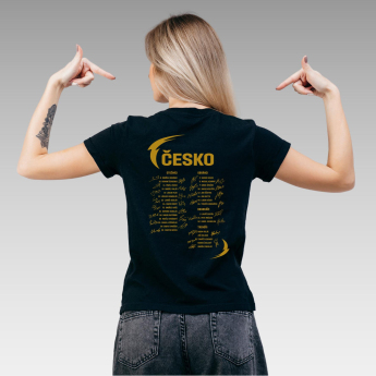 Reprezentacje hokejowe koszulka damska Ice Hockey World Championship Czechia MS 2024 GOLD EDITION Black