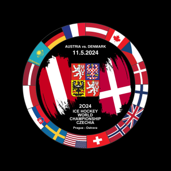 Reprezentacje hokejowe krążek Ice Hockey World Championship Czechia MS 2024 Dueling 11.5.2024 Austria vs. Denmark